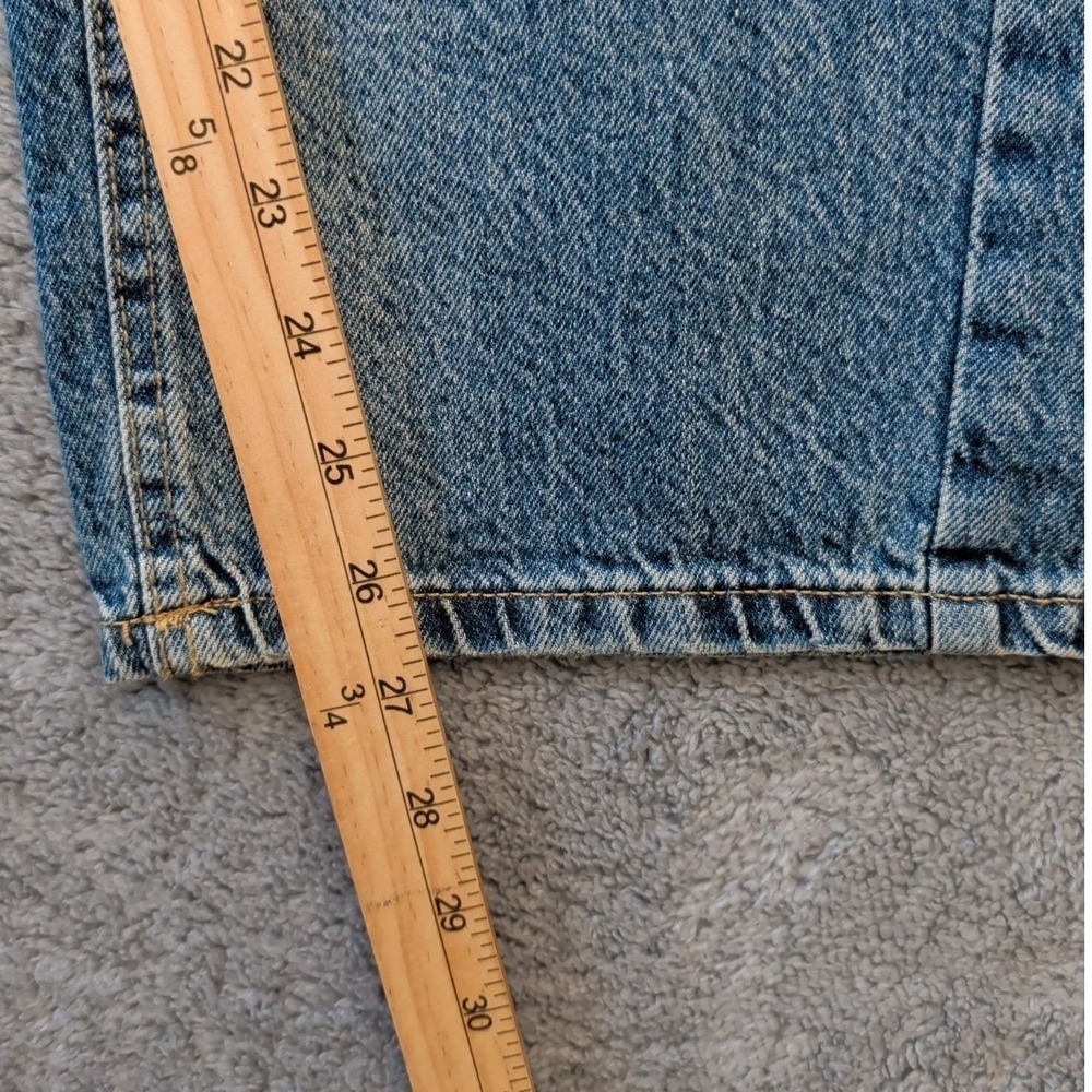 Aeropostale Barrel Blue Jean Womens Size 8 (Act 32x37) Wide Leg Denim NWT - Picture 7 of 8